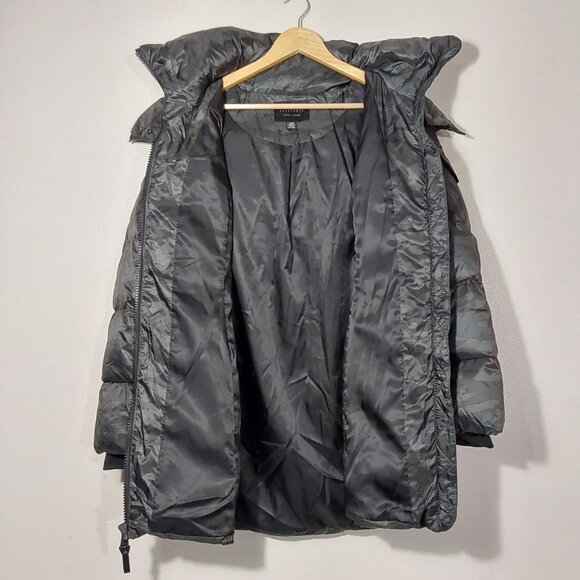 NWT Sanctuary Down Camoflage Belted Camp Puffer Jacket Coat w Hood - Large - Picture 8 of 16